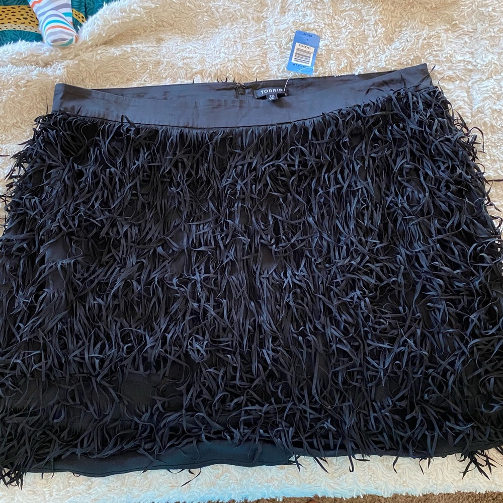 Fringe Mini Skirt